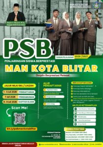 Penerimaan Siswa Berprestasi (PSB) MAN Kota Blitar Tahun Pelajaran 2026/2027 Resmi Dibuka